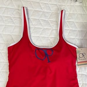 OP swimwear red